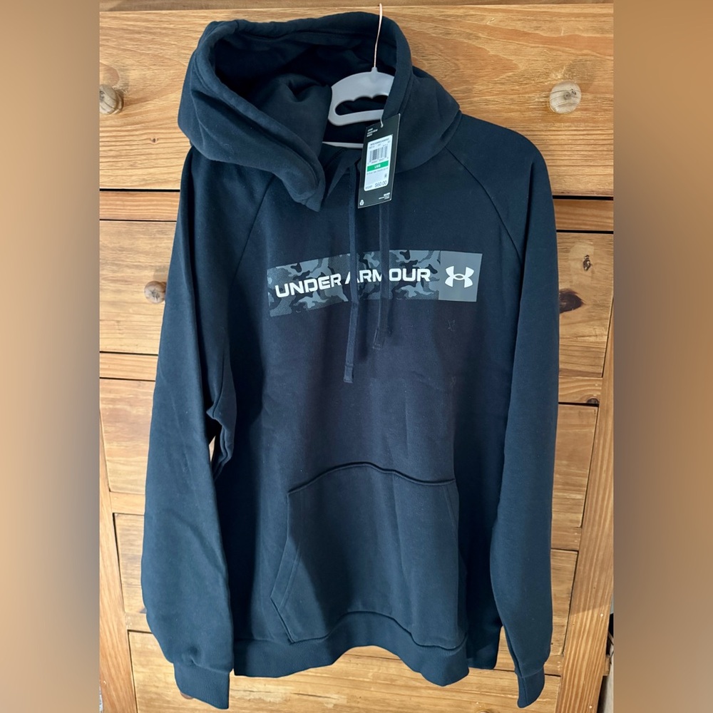 Under Armour Men's Black Hoodie size Large NWT